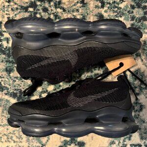 US 12 Nike Air Max Scorpion FK DR0888-001 Full Black Men's Comfortable Shoe